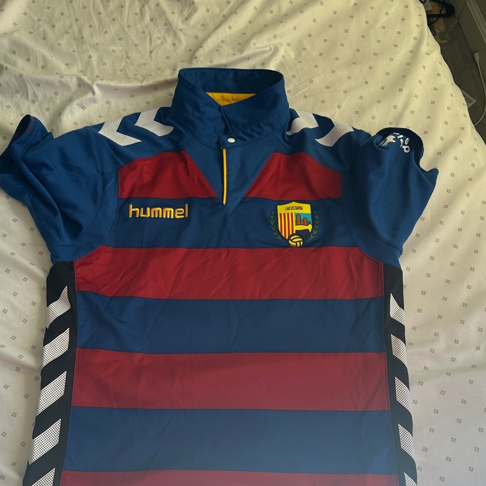 Hummel Kids Blue and Red Striped Jersey